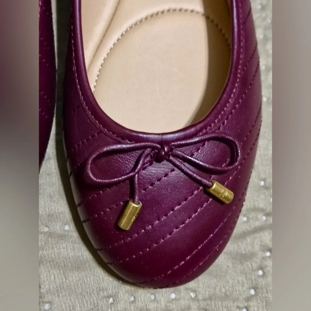 NEW Ralph Lauren Jayna Ballet Flats - Red US 7